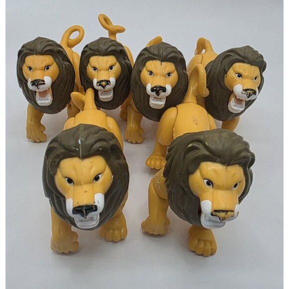 McDonald's Happy Meal Toy Lion Figures 1998 Poseable Disney Lot of 6 Vintage - Picture 5 of 9